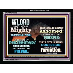 A MIGHTY TERRIBLE ONE   Bible Verse Frame Art Prints   (GWAMEN8362)   
