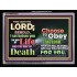 CHOOSE TO OBEY THE LORD  Scripture Wall Art   (GWAMEN8364)   "33X25"