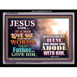 KEEP MY COMMANDMENTS   Custom Framed Scripture   (GWAMEN8392)   