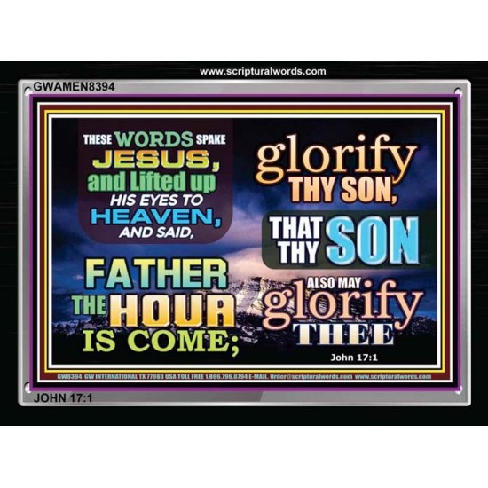 GLORIFY THY SON   Custom Frame Scripture   (GWAMEN8394)   