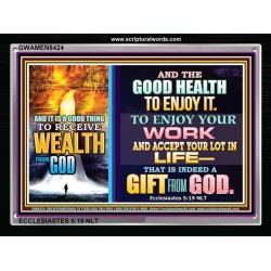 WEALTH FROM GOD   Art & Dcor Framed   (GWAMEN8424)   "33X25"