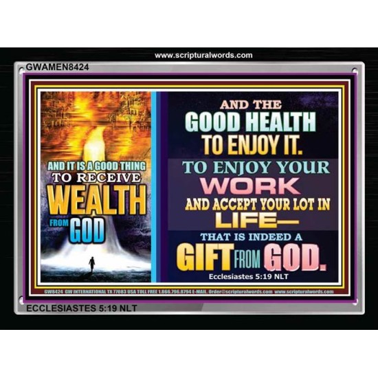 WEALTH FROM GOD   Art & Dcor Framed   (GWAMEN8424)   