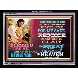 BLESSED ARE  YE   Frame Bible Verse   (GWAMEN8433)   