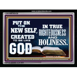 CREATED TO BE LIKE GOD   Inspirational Bible Verses Framed   (GWAMEN8439)   