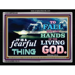 GOD A CONSUMING FIRE   Bible Verse Picture Frame Gift   (GWAMEN8446)   