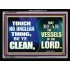BE YE CLEAN   Bible Verse Framed for Home   (GWAMEN8449)   "33X25"