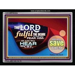 HE HEARS OUR CRYS   Printable Bible Verse to Framed   (GWAMEN8454)   