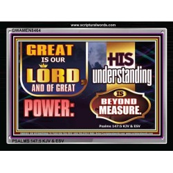 GREAT IS THE LORD   Large Frame Scriptural Wall Art   (GWAMEN8464)   