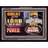 GREAT IS THE LORD   Large Frame Scriptural Wall Art   (GWAMEN8464)   "33X25"