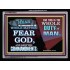 FEAR GOD AND KEEP HIS COMMANDMENTS   Scripture Wall Art   (GWAMEN8503)   "33X25"