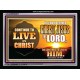 LIVE IN CHRIST   Frame Scripture Dcor   (GWAMEN8507)   