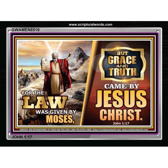 GRACE AND TRUTH   Framed Scriptural Dcor   (GWAMEN8510)   