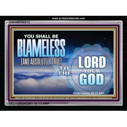 BE BLAMELESS   Christian Framed Art   (GWAMEN8512)   