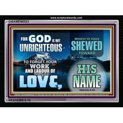 LABOUR OF LOVE   Frame Scripture    (GWAMEN8523)   