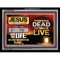 I AM THE RESURRECTION   Encouraging Bible Verses Framed   (GWAMEN8529)   