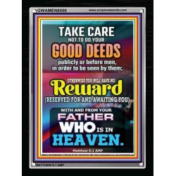 YOUR FATHER WHO IS IN HEAVEN    Scripture Wooden Frame   (GWAMEN8550)   