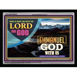 EMMANUEL GOD WITH US   Christian Quote Framed   (GWAMEN8652L)   