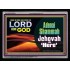ADONAI SHAMMAH - JEHOVAH IS HERE   Frame Bible Verse   (GWAMEN8654L)   "33X25"