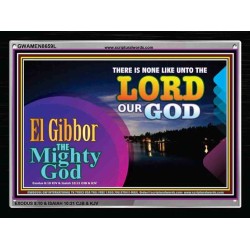 JEHOVAH EL GIBBOR - MIGHTY GOD   Contemporary Christian Poster   (GWAMEN8659L)   