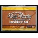 WALK WORTHY   Encouraging Bible Verses Framed   (GWAMEN867)   