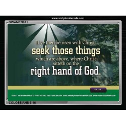 SEEK THOSE THINGS   Framed Bible Verse   (GWAMEN871)   