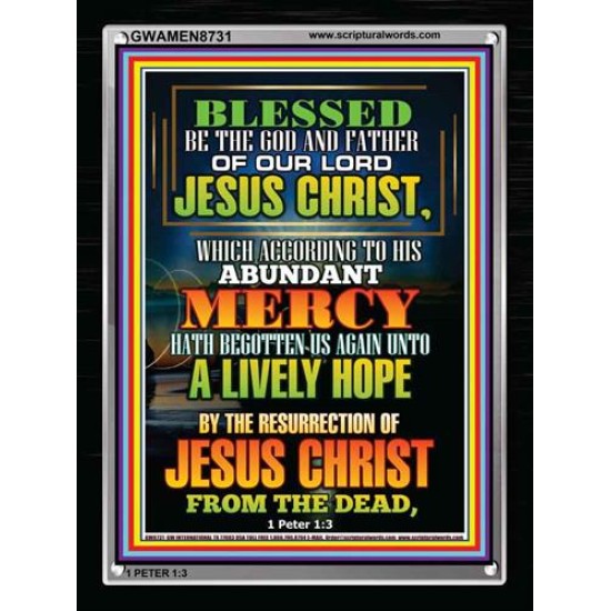 ABUNDANT MERCY   Scripture Wood Frame Signs   (GWAMEN8731)   