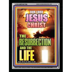 THE RESURRECTION AND THE LIFE   Christian Wall Dcor   (GWAMEN8766)   