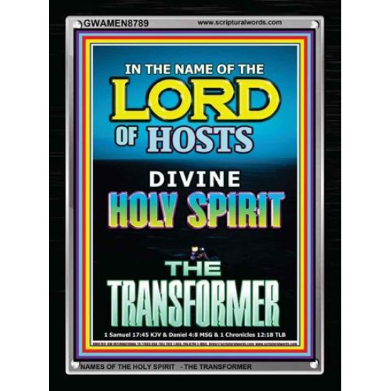 THE TRANSFORMER   Bible Verse Acrylic Glass Frame   (GWAMEN8789)   