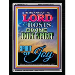 THE SPIRIT OF JOY   Bible Verse Acrylic Glass Frame   (GWAMEN8797)   