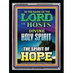 THE SPIRIT OF HOPE   Bible Verses Wall Art Acrylic Glass Frame   (GWAMEN8798)   