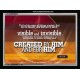 CREATED BY HIM AND FOR HIM   Large Framed Scriptural Wall Art   (GWAMEN882)   