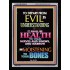 WISDOM IS HEALTH   Inspirational Wall Art Frame   (GWAMEN8833)   "25X33"