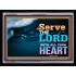 WITH ALL YOUR HEART   Framed Religious Wall Art    (GWAMEN8846L)   "33X25"