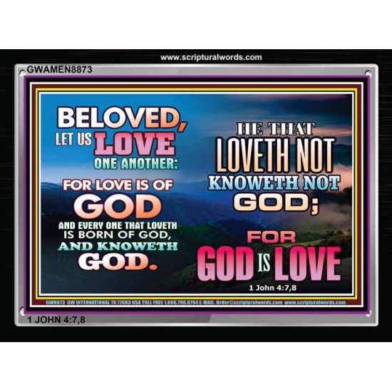 LOVE ONE ANOTHER   Christian Paintings Frame   (GWAMEN8873)   