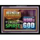 HELMET OF SALVATION   Bible Verse Acrylic Glass Frame   (GWAMEN8892)   