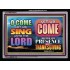 COME BEFORE HIM WITH THANKSGIVING   Bible Verses Poster   (GWAMEN8894)   "33X25"