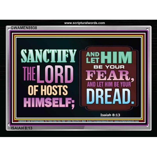 FEAR GOD   Biblical Paintings Acrylic Glass Frame   (GWAMEN8938)   