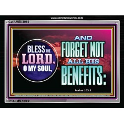 BLESS THE LORD O MY SOUL   Bathroom Wall Art   (GWAMEN8959)   