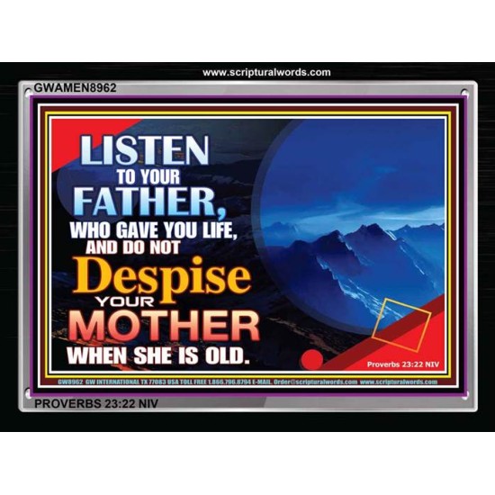 LISTEN TO YOUR FATHER   Scriptural Art   (GWAMEN8962)   