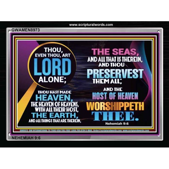 HOST OF HEAVEN   Large Frame Scripture Wall Art   (GWAMEN8973)   