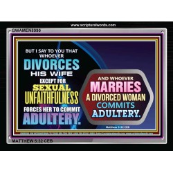 DIVORCE   Christian Framed Wall Art   (GWAMEN8990)   