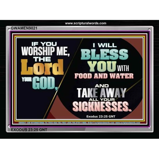 I WILL BLESS YOU   Inspirational Bible Verses Framed   (GWAMEN9021)   