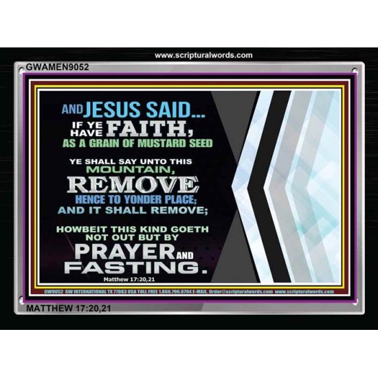 IF YOU HAVE FAITH   Custom Framed Bible Verse   (GWAMEN9052)   