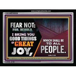 FEAR NOT   Framed Office Wall Decoration   (GWAMEN9058)   