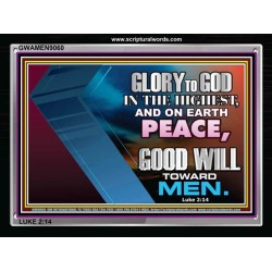 GLORY TO GOD   Modern Wall Art   (GWAMEN9060)   