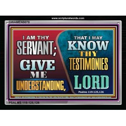 GIVE ME UNDERSTANDING   Bible Verse Picture Frame Gift   (GWAMEN9070)   