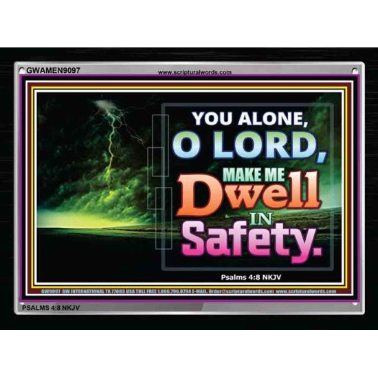 DWELL IN SAFETY   Framed Bible Verses   (GWAMEN9097)   
