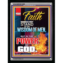 YOUR FAITH   Framed Bible Verses Online   (GWAMEN9126B)   "25X33"