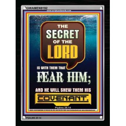 THE SECRET OF THE LORD   Scripture Art Prints   (GWAMEN9192)   