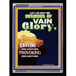 VAIN GLORY   Bible Verses Wall Art Acrylic Glass Frame   (GWAMEN9196)   "25X33"